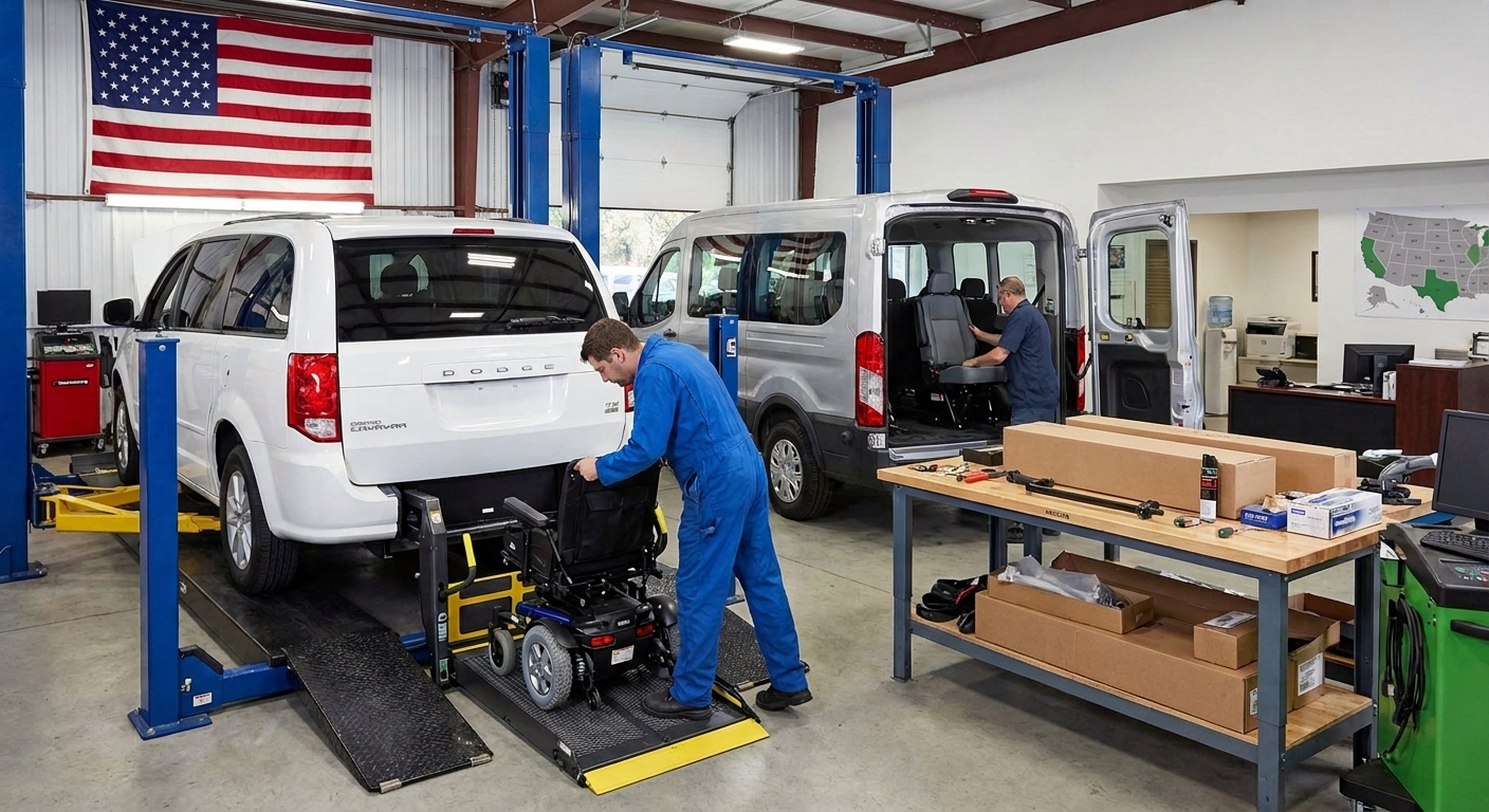 Mobility van upgrades available after purchase anywhere in the U.S.