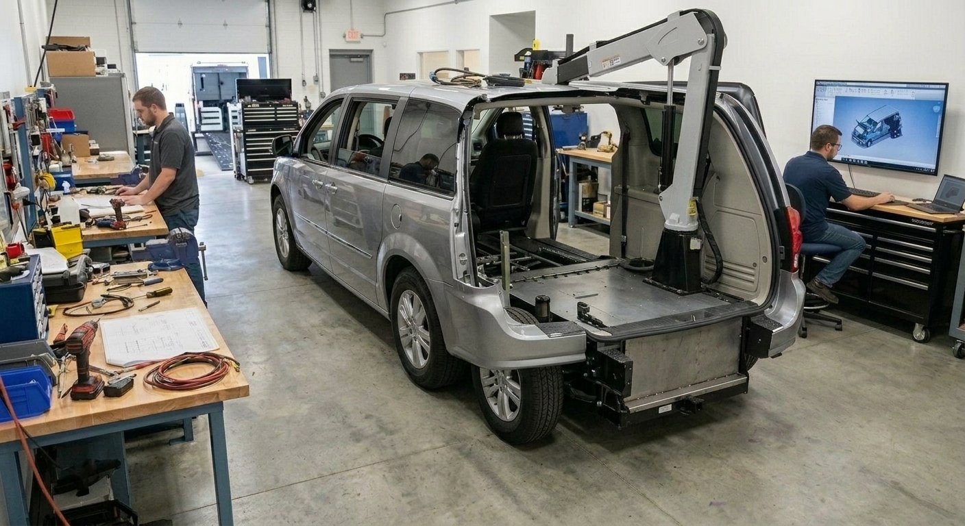 Custom mobility vehicle design process and engineering team collaboration