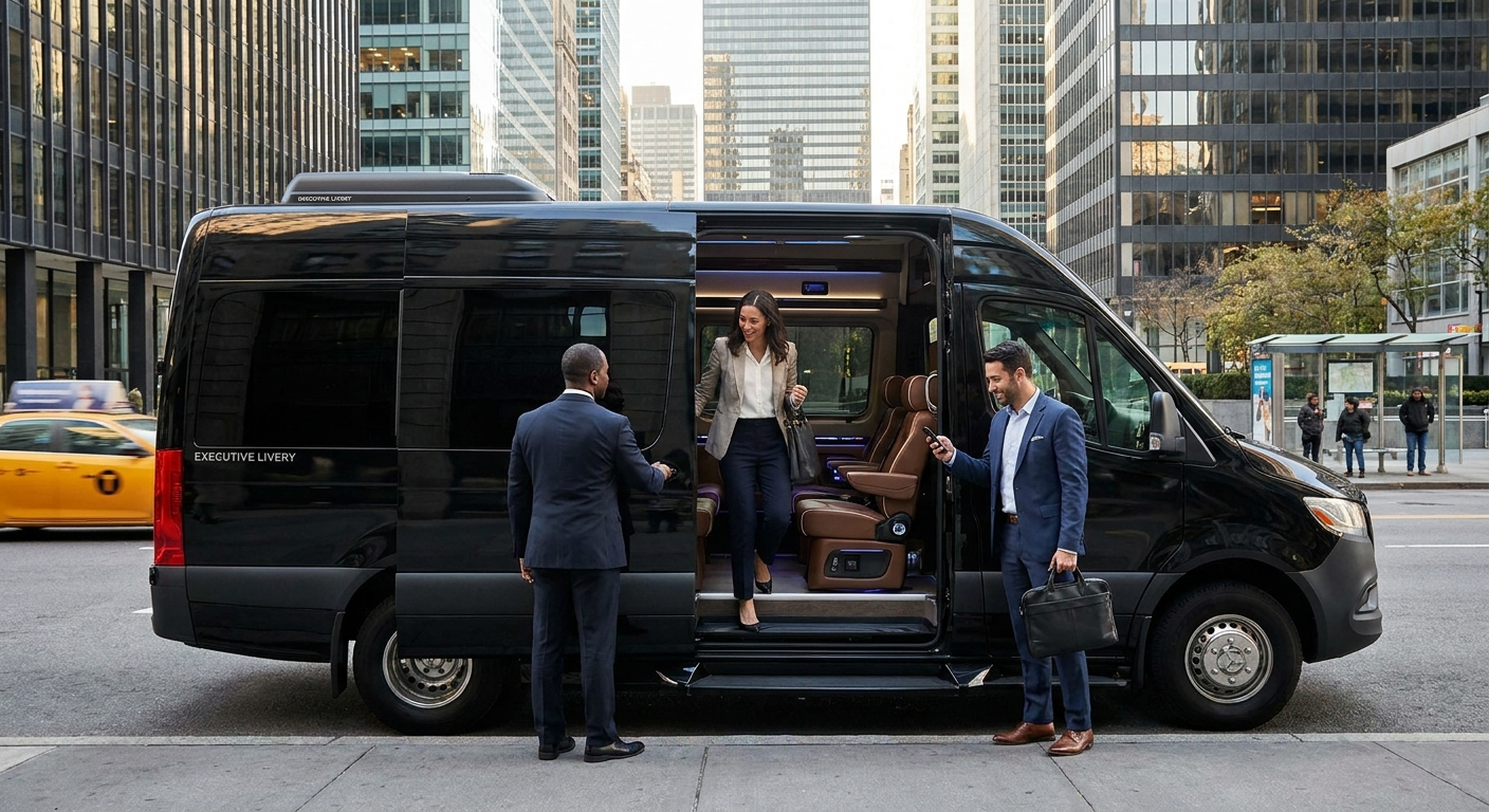 Executive livery vans transforming group travel in the US with comfort, flexibility, and modern amenities